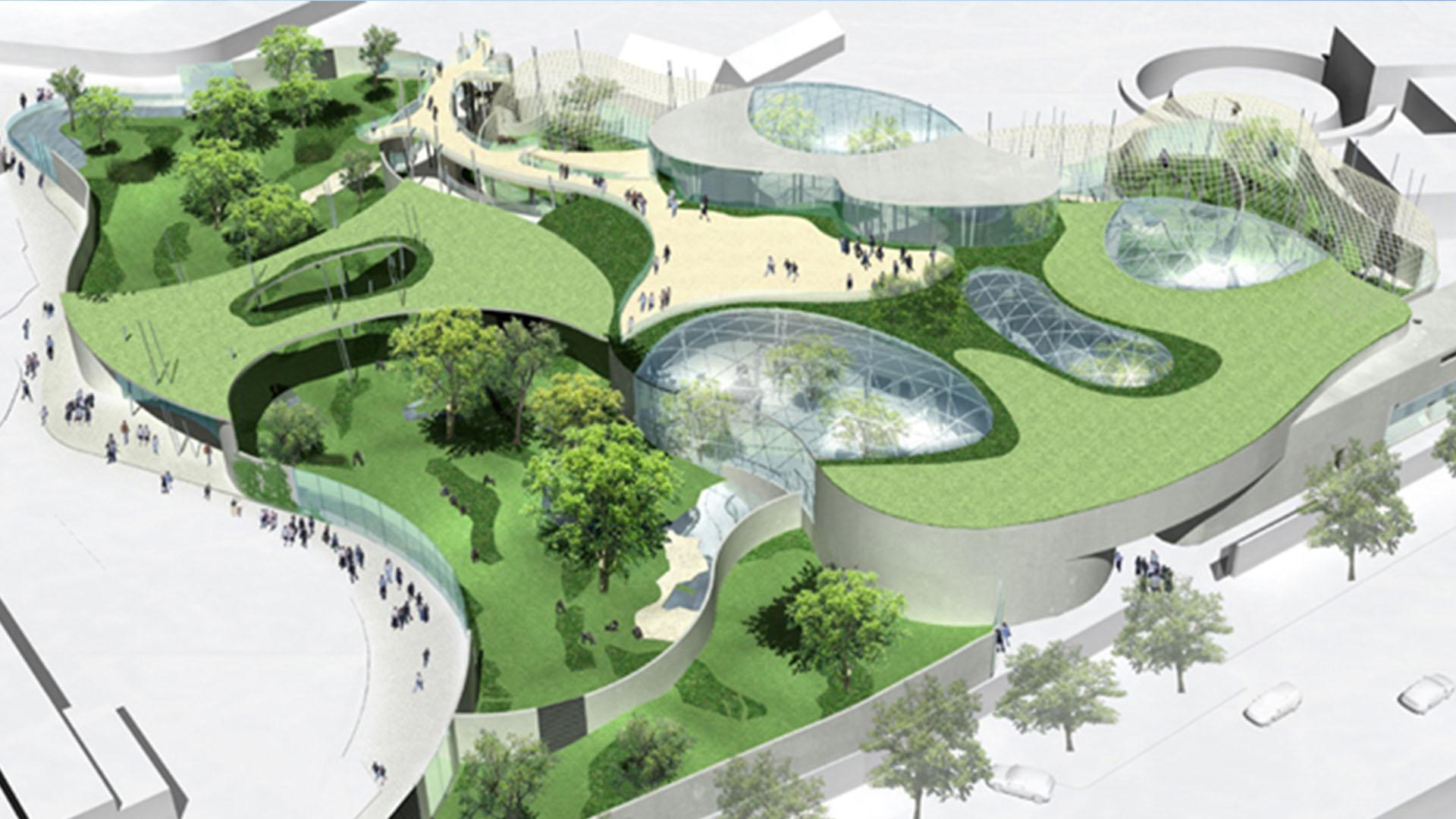 menschenaffenhaus in der wilhelma